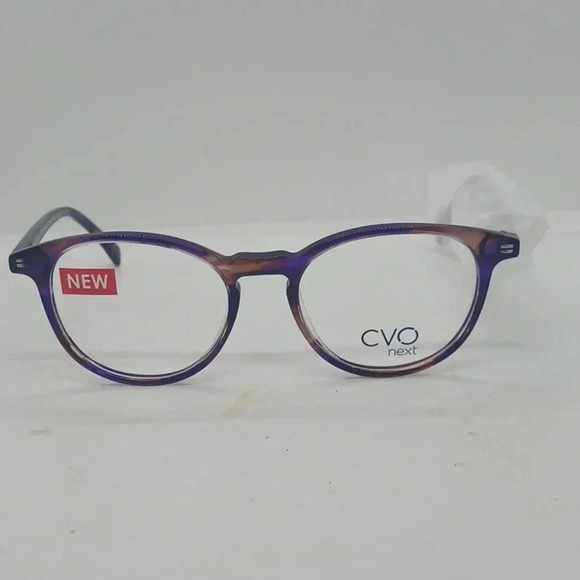 NWT RX-ABLE CLEARVISION DELANEY PARK VIOLET HORN EYEGLASS FRAMES